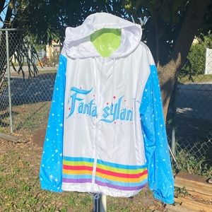 Walt Disney Parks Fantasyland Rainbow Lightweight Jacket Size 3X NWT